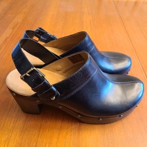 Clarks Ledella York Slingback Clogs (Women's Size 9.5) in Black